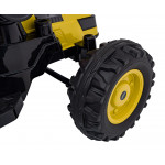 Elektrický traktor/bager - žltý